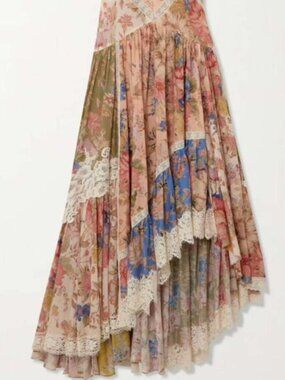 Zimmermann lace patchwork dress size 1
